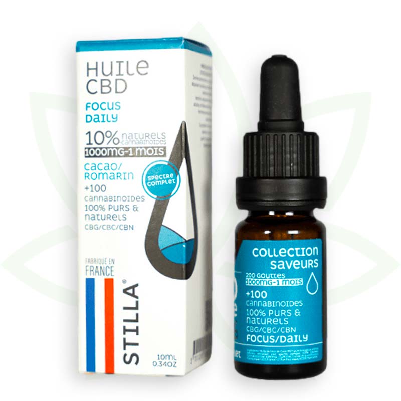 cbd-Öl focus daily 10 Prozent 10ml full spectrum stilla france mafrenchweed 3