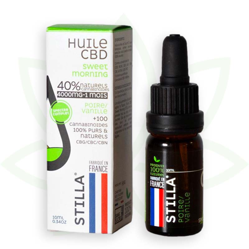 cbd-öl sweet morning 40 Prozent 10ml full spectrum stilla france mafrenchweed 11