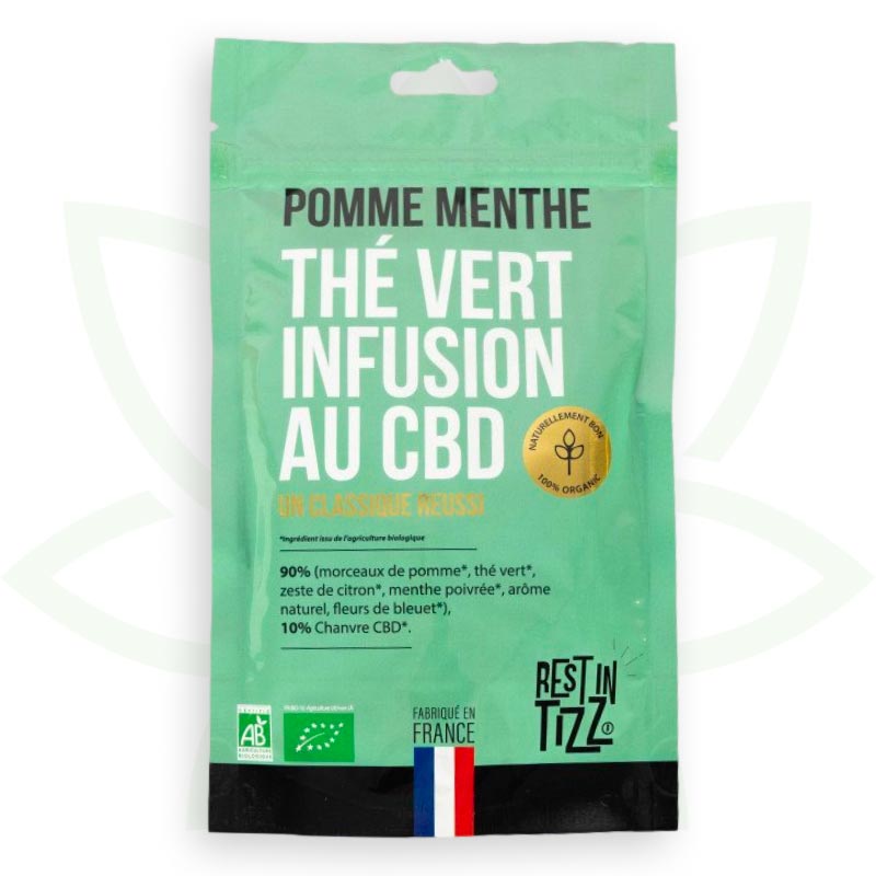 the vert cbd Apfel Minze Kräutertee cbd bio rest in tizz mafrenchweed 1