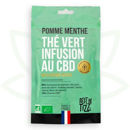 the vert cbd Apfel Minze Kräutertee cbd bio rest in tizz mafrenchweed 1